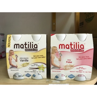 Sữa bầu Matilia Đủ vị Socola, dâu, vani