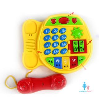 [NEW PRODUCTS]Cartoon Buttons Phone Educational Intelligence Developmental Toy Gift