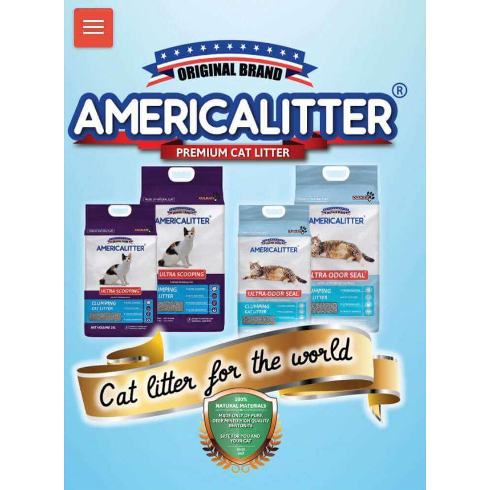 Cát vệ sinh mèo America Litter 10 lít