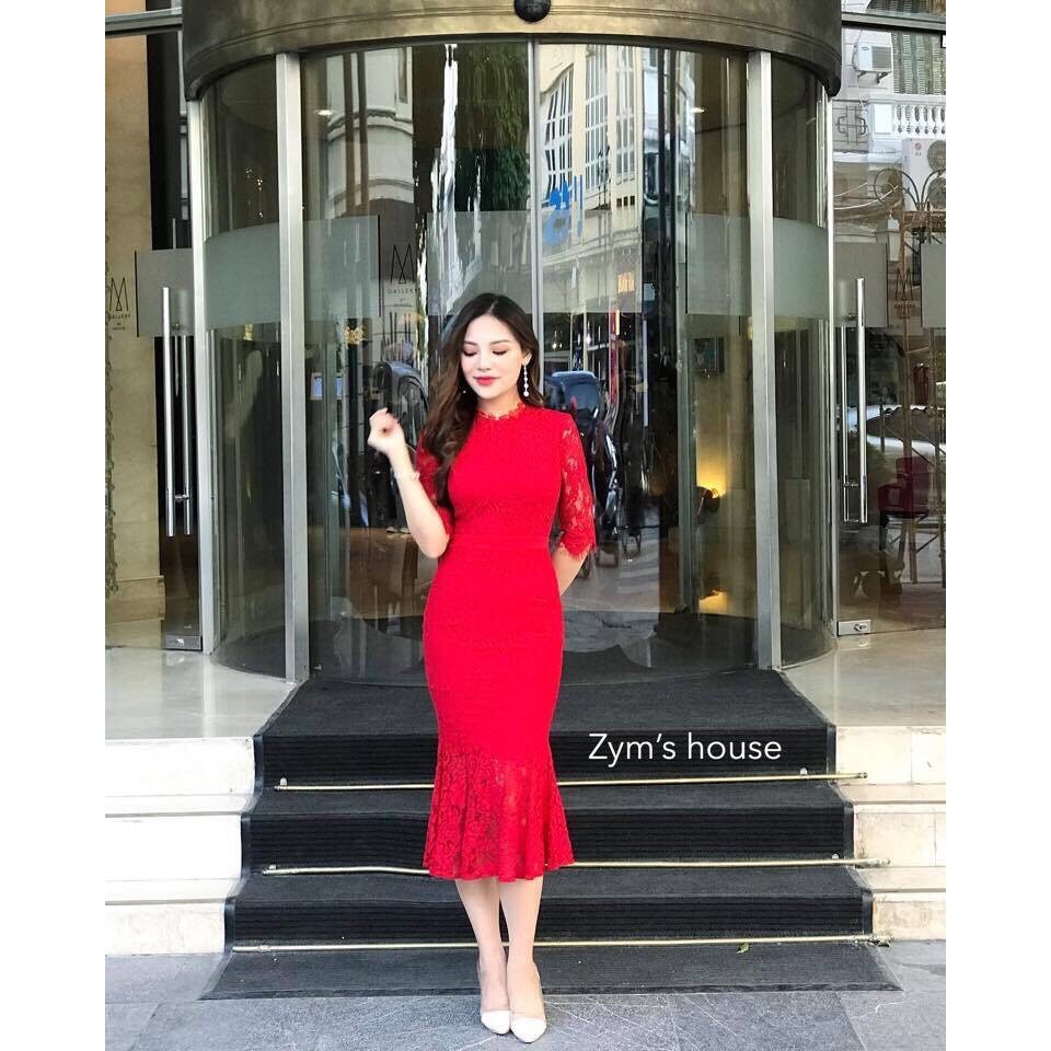 ĐẦM NỮ REN ĐUÔI CÁ DỰ TIỆC SANG TRỌNG - 169