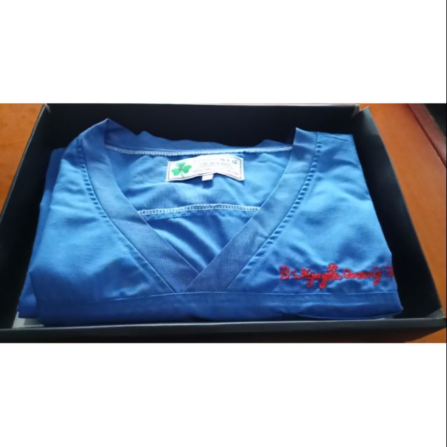 Bộ Scrubs Bác Sĩ, 1quần áo phòng mổ  - Thương hiệu VLA Medical   Bộ quần áo mổ xanh cao cấp