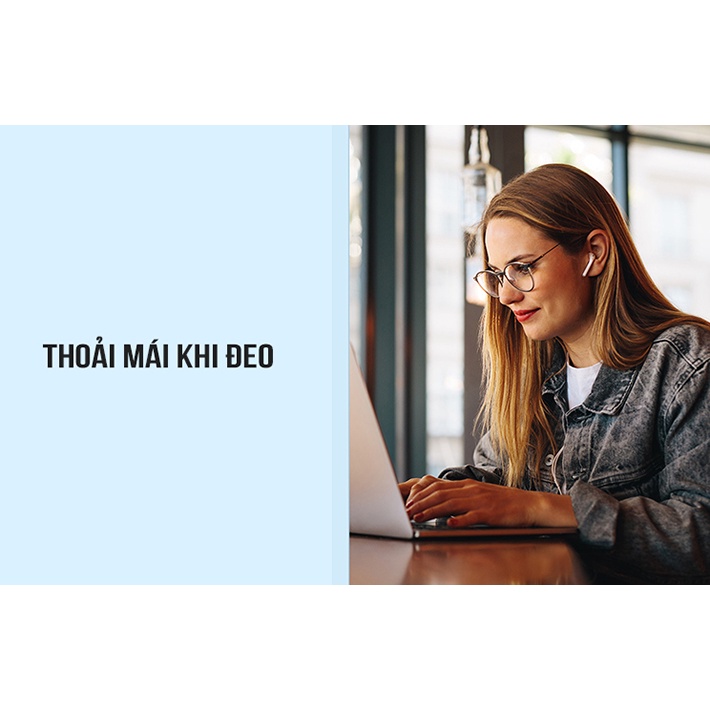 Kiểu dáng tai nghe không dây táo Bluetooth 2 tai True Wireless WK TWS Earbuds âm thanh siêu hay