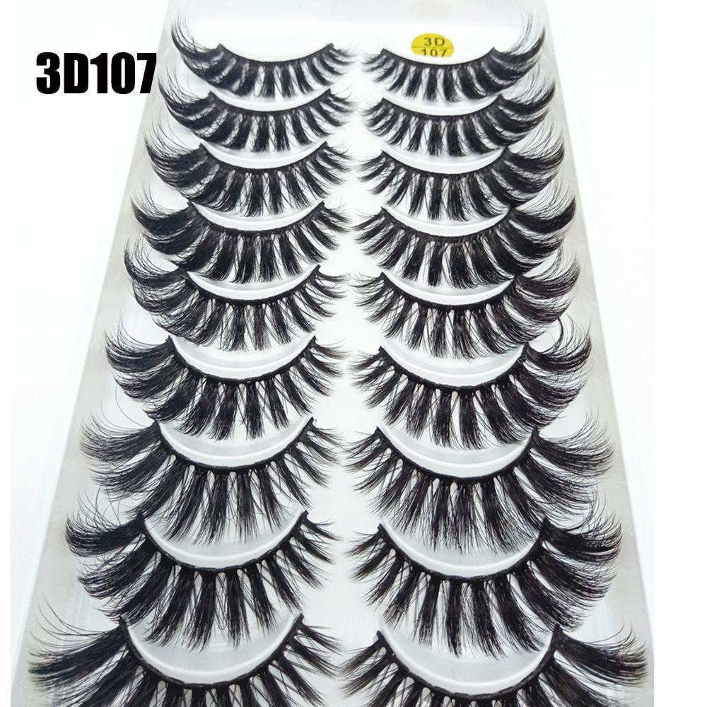 Set 10 Cặp Lông Mi Giả BORAG SKONHED 3D Handmade Dành Cho Trang Điểm Mắt