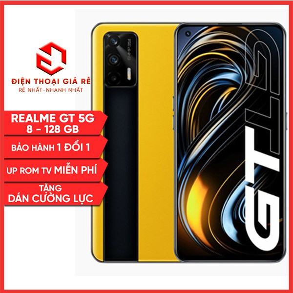 Điện Thoại Realme GT 5G-RAM 8-128GB-[Điện thoai Giá rẻ, Bảo hành 1 đổi 1-Tặng cường lực] | BigBuy360 - bigbuy360.vn