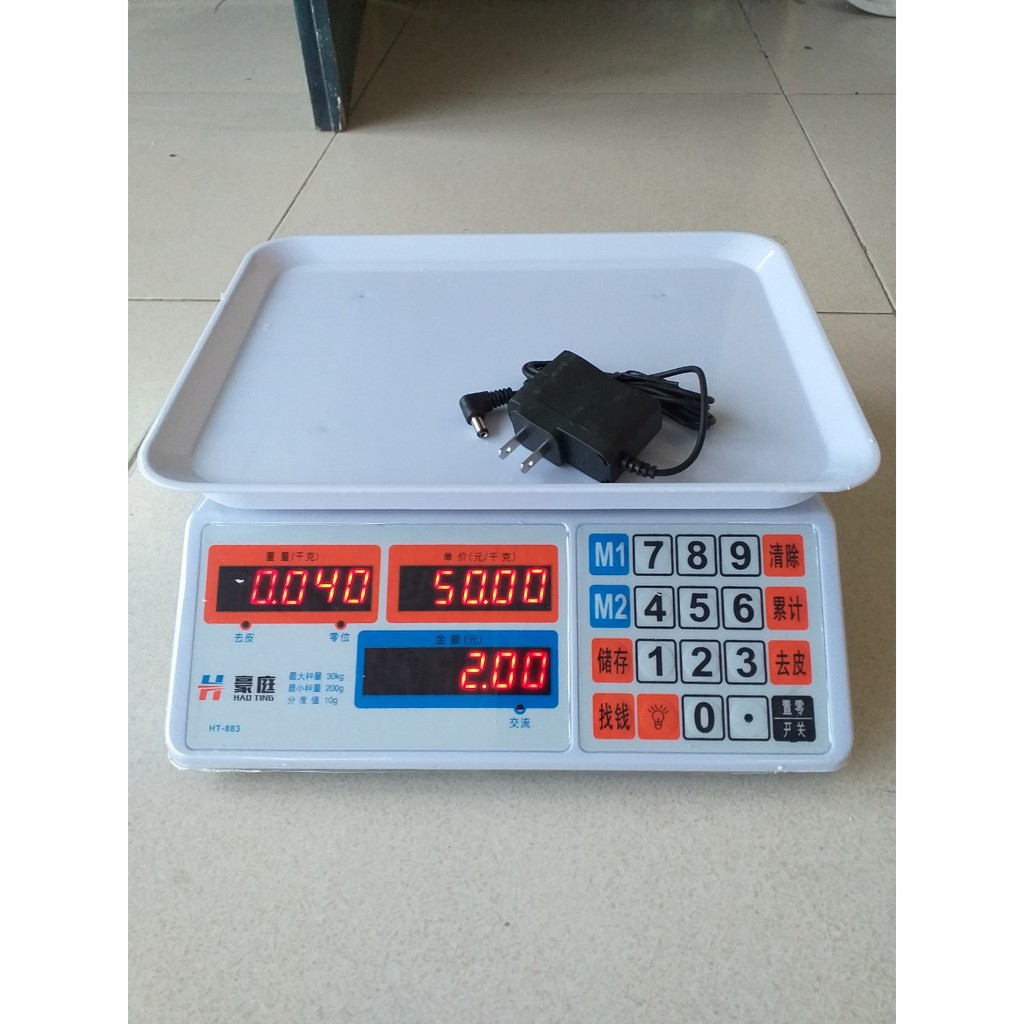 cân điện tử tính tiền tự động đài loan. BH 12 tháng