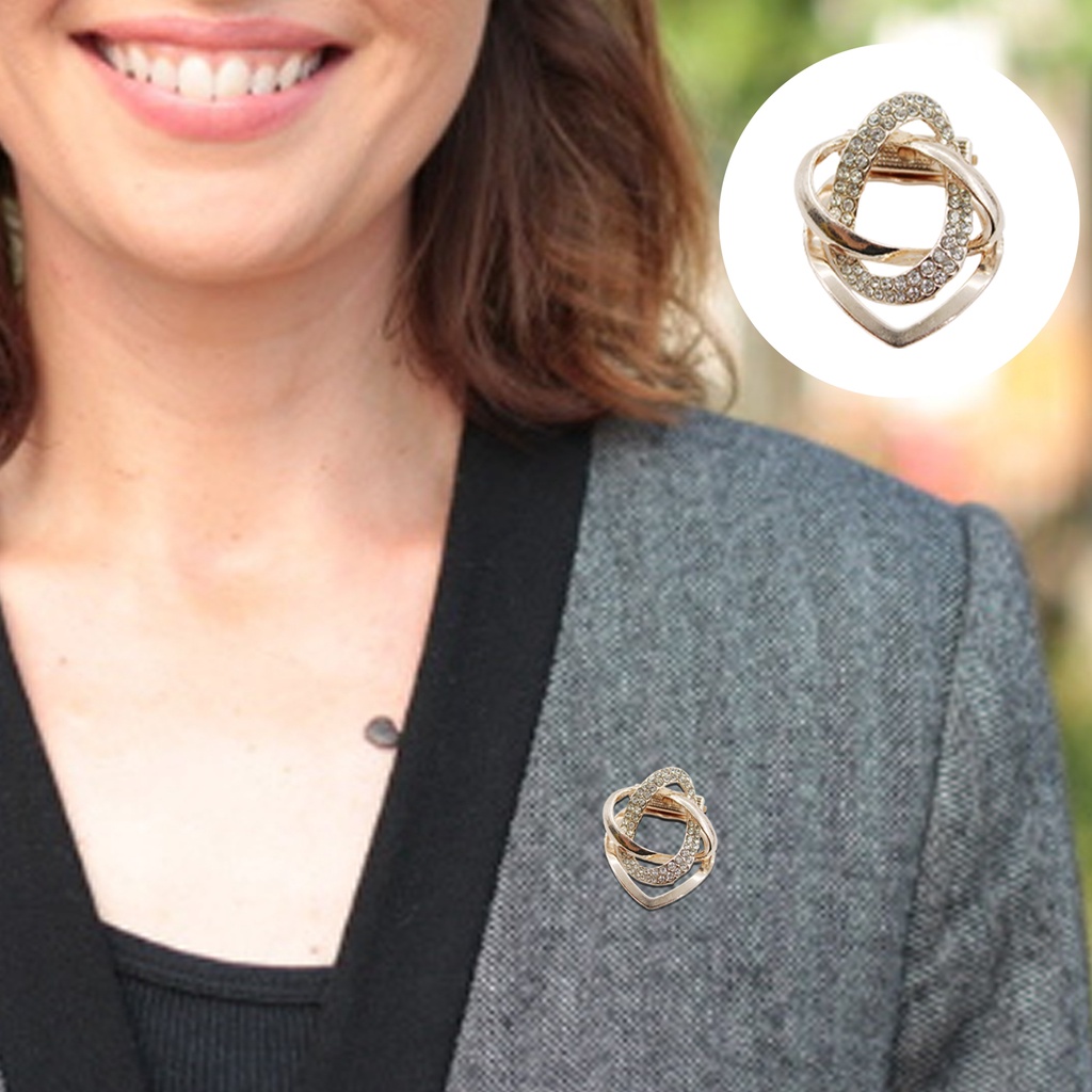 Khóa kẹp khăn choàng cổ kiểu dáng sang trọng thời trang dành cho nữ