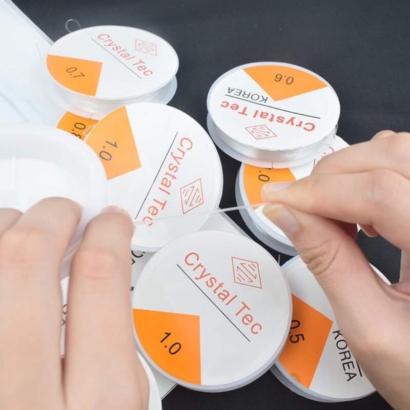 Dây cước chun CO DÃN xâu vòng tay, xỏ chuỗi hạt, làm handmade (tặng kim xâu vòng)- MH830