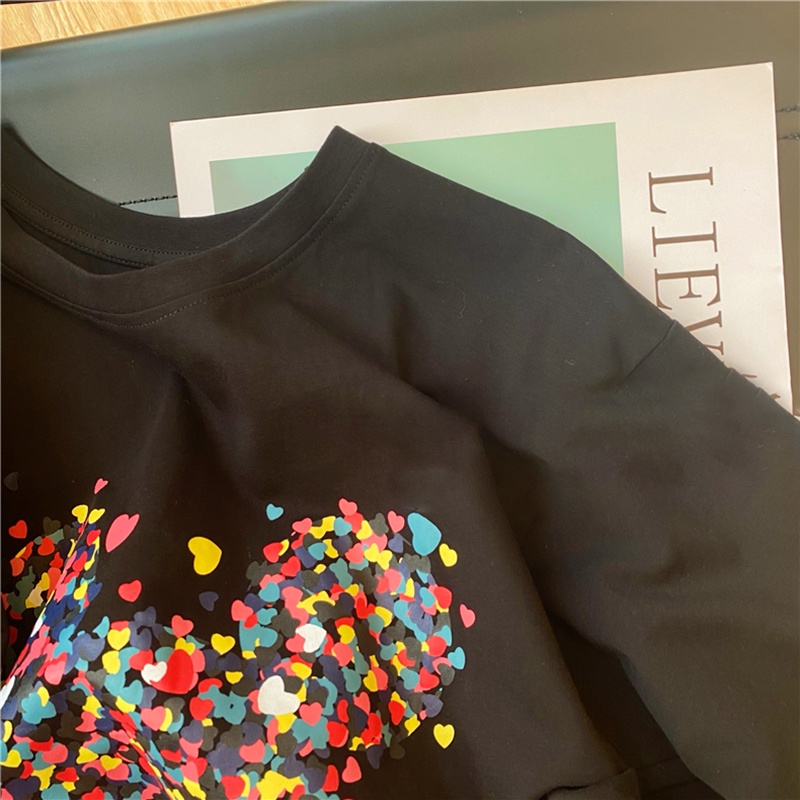 NRVP Áo thun tay ngắn cổ tròn thời trang mùa hè phong cách Hàn Quốc