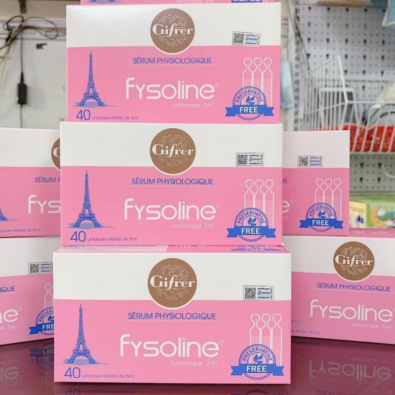 Fysoline - Nước muối sinh lý Pháp - Vệ sinh mắt, mũi, miệng cho bé