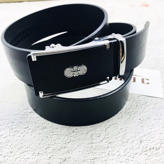 Thắt lưng nam, Dây nịt nam da bò khóa tự động mặt sau dây có răng cưa cao cấp RC01