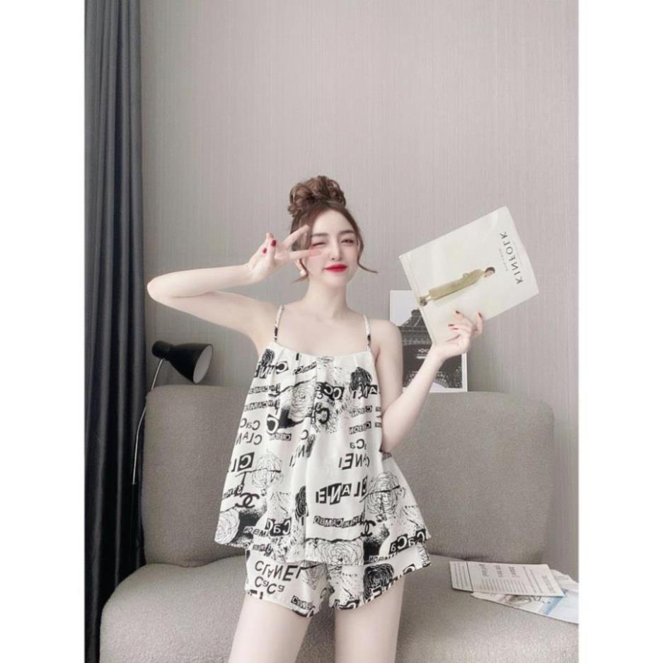 Đồ Ngủ 2 Dây CELORA, Đồ Bộ Nữ Mặc Nhà Hai Dây Lụa Đẹp Dễ Thương Cao Cấp Quần Đùi Ngắn | BigBuy360 - bigbuy360.vn