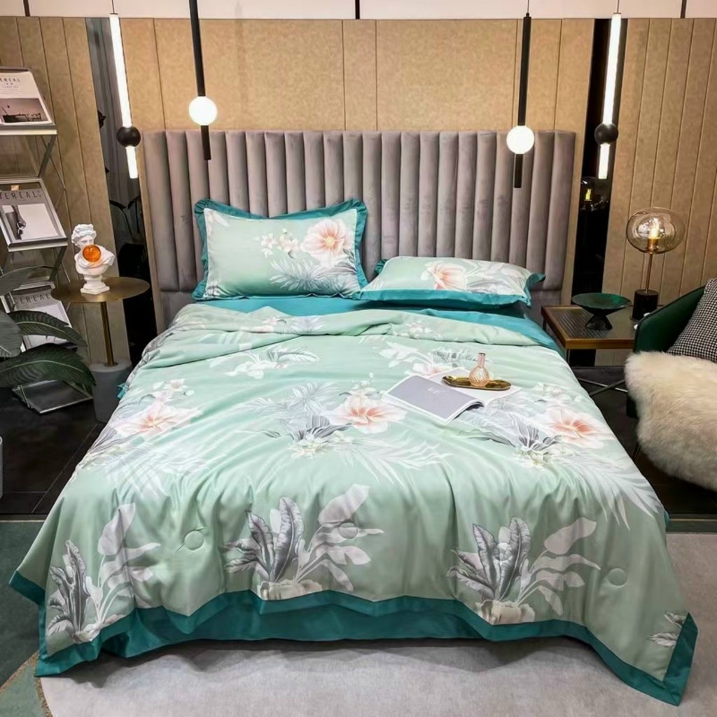 Chăn hè lụa thái trần bông cao cấp, chăn lụa mùa hè thu mềm mát size 2mx2m2. Chăn Đắp Hè mát, Mùa Đông Ấm