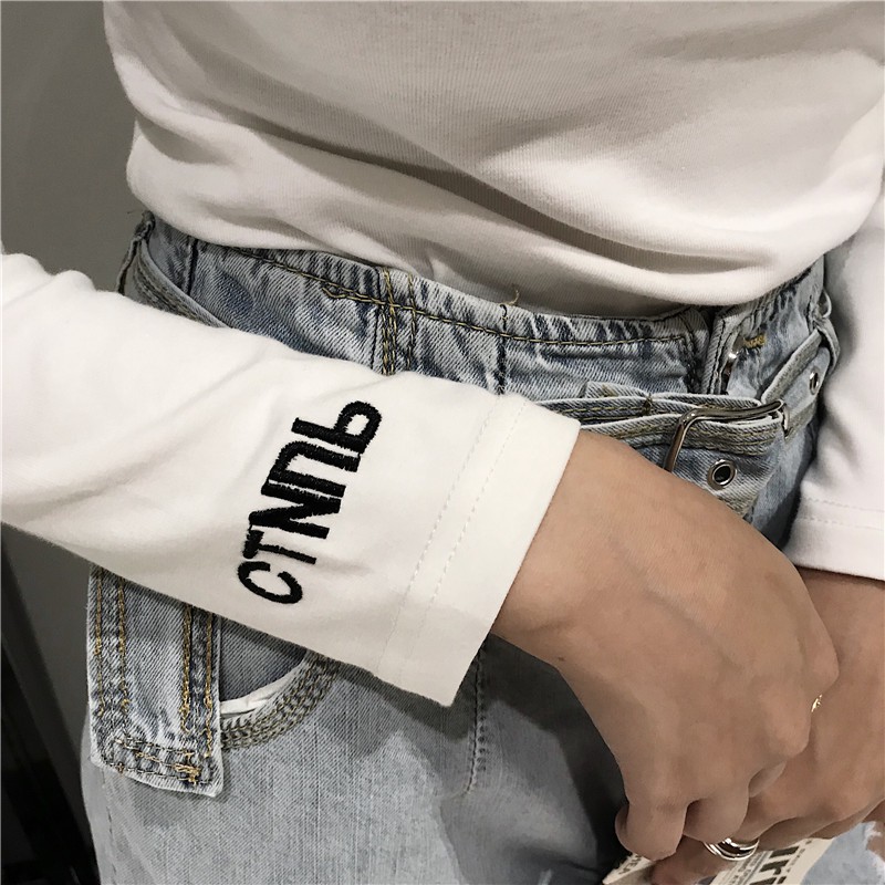 ÁO GIỮ NHIỆT  TRƠN DÀI TAY - ÁO CỔ LỌ THÊU CHỮ QUẢNG CHÂU DÀI TAY COTTON freesize dưới 55kg | BigBuy360 - bigbuy360.vn