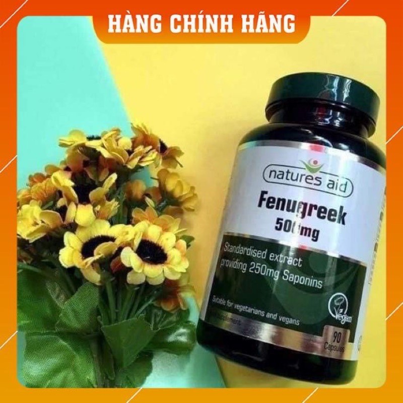 (100% Hiệu Qủa) Lợi sữa Cỏ Cari Fenugreek 500mg kích thích khả năng tiết sữa mẹ