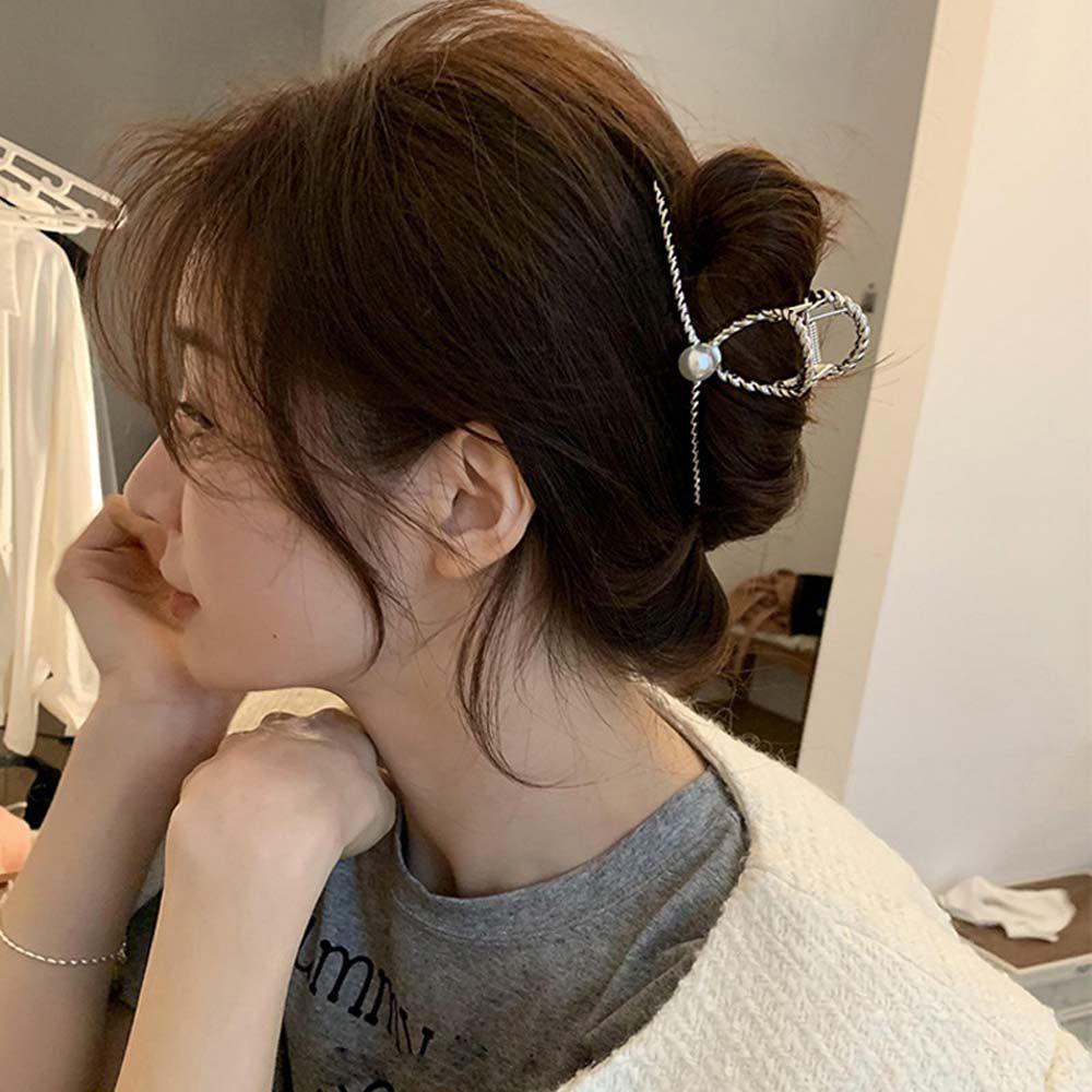 Epoch Kẹp Tóc Hình Cá Mập Bằng Kim Loại Kiểu Vintage Dễ Phối Đồ Thời Trang Cho Bạn Gái