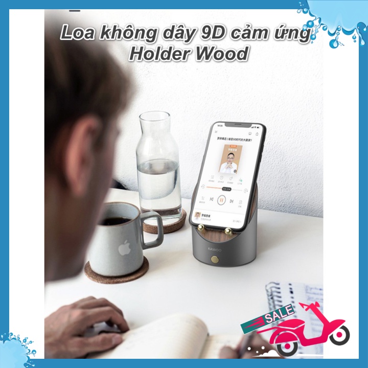 🆕 Loa không dây cảm ứng 9D bằng gỗ siêu trầm