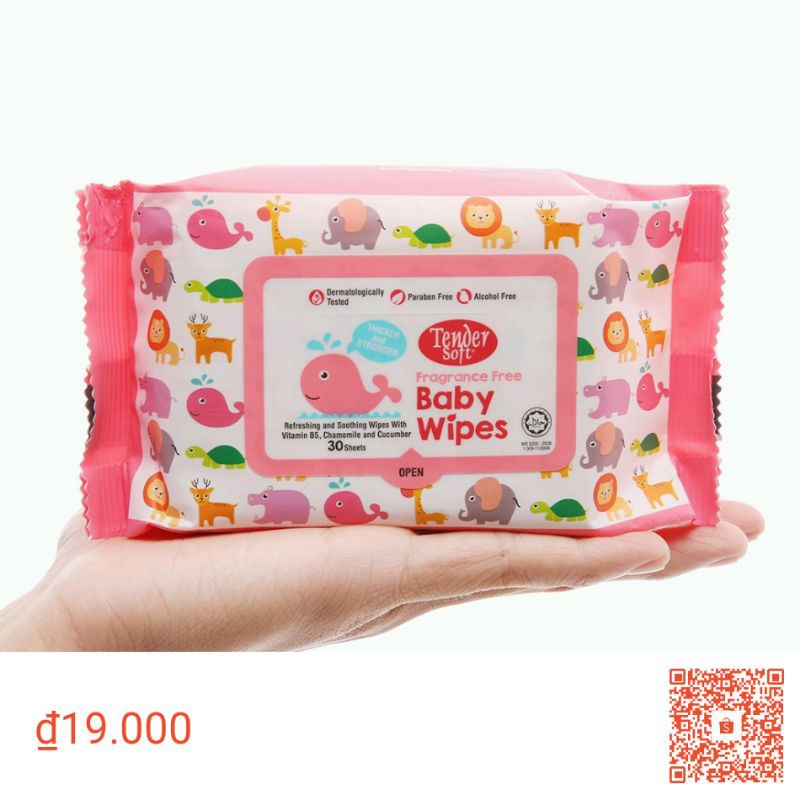 combo 3 bịch khăn giấy ướt  tendersoft