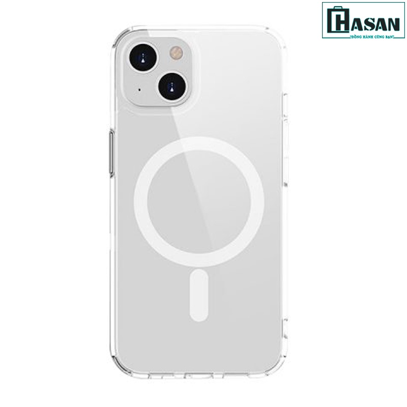 Ốp Magsafe iPhone 14 Plus Mipow Tempered Glass Transparent nguyên liệu Đức (Droptest 1.8m, BH ố vàng 3 tháng) MGC14B