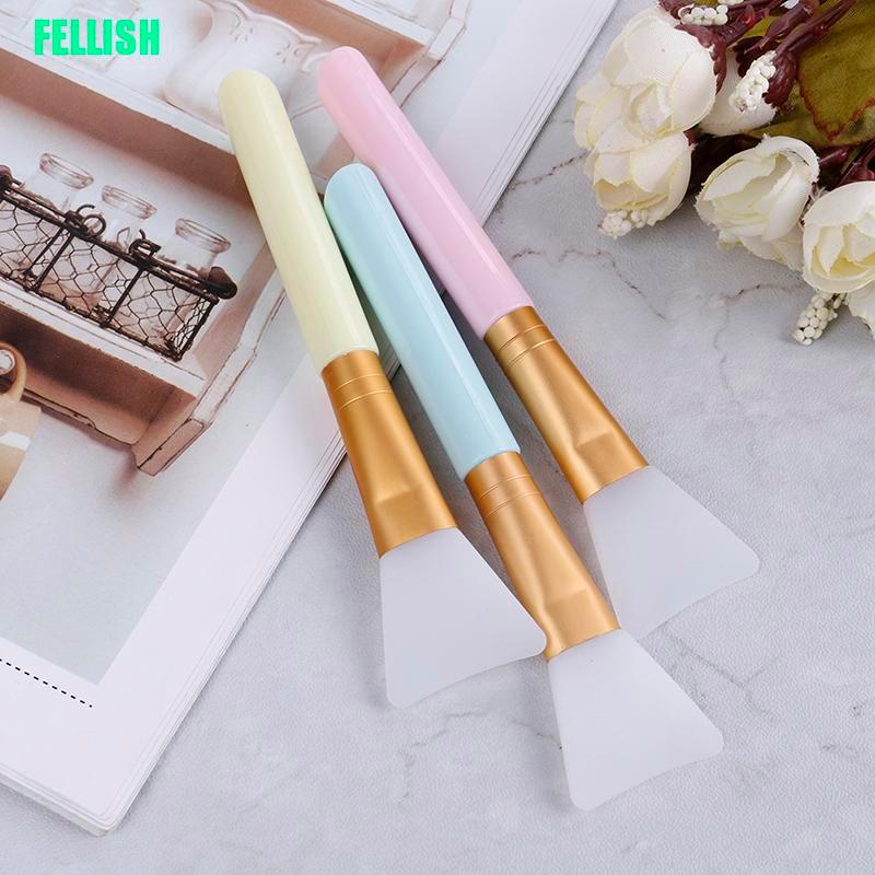 [Hàng mới về] Cọ silicon đắp mặt nạ đầu phẳng tiện dụng
