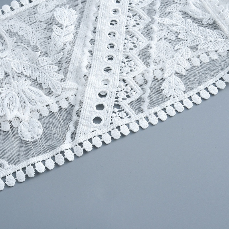 Khăn Choàng Cổ Ren Rỗng Chống Nắng May Đầm Cưới Mùa Hè