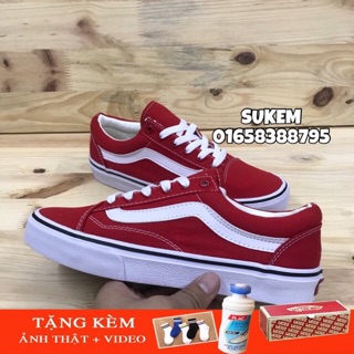 Giày v.old skool màu đỏ nam nữ size 36-43