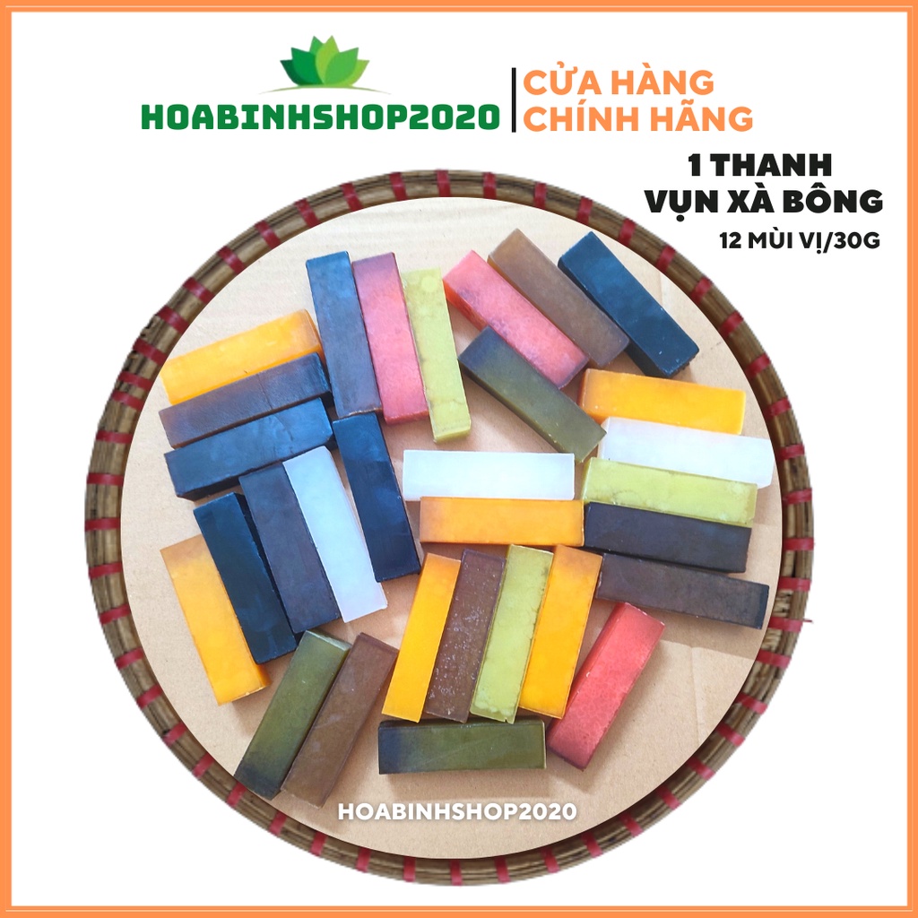 [CHÍNH HÃNG 1 THANH] VỤN Xà Bông 12 Mùi HTX Sinh Dược - SÁNG DA MỀM MỊN, GIẢM THÂM