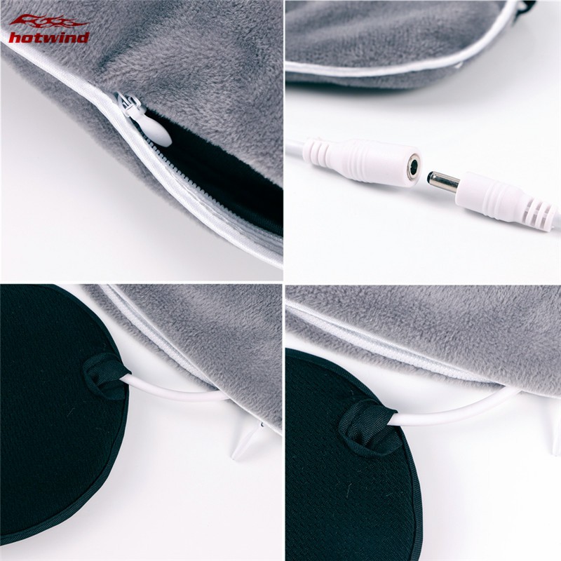 Đệm che mắt massage làm ấm bằng bông có dây sạc USB kích thước 21.5x9cm | BigBuy360 - bigbuy360.vn