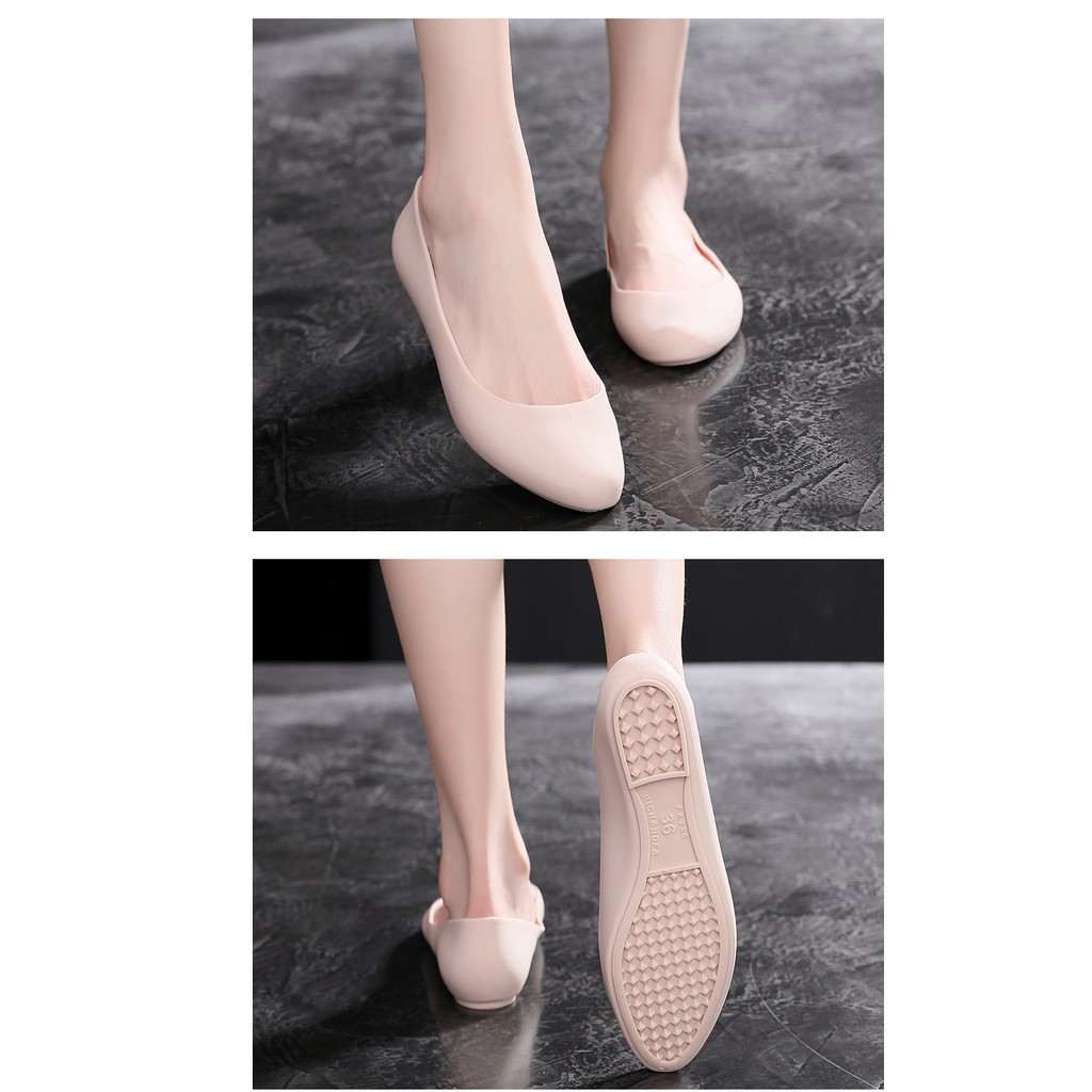 Giày nhựa đi mưa giày búp bê công sở đế mềm siêu nhẹ V182 | BigBuy360 - bigbuy360.vn