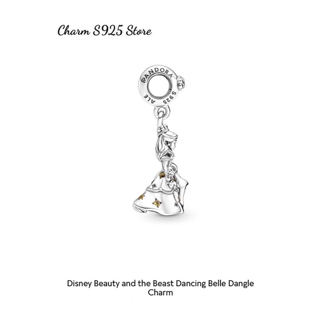 CHARM PAN ALE TREO CÔNG CHÚA DISNEY BẠC S925 CAO CẤP