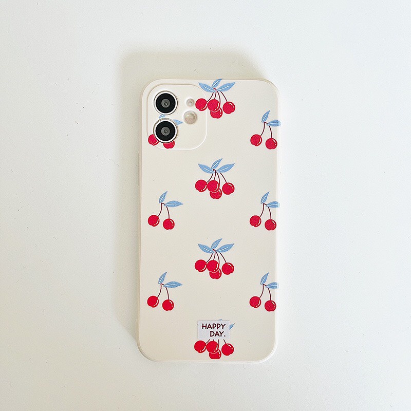 Ốp lưng iphone hình Quả Xinh Dẻo Viền Vuông Q01 bảo vệ camera 7plus/8plus/x/xs/xsmax/11/12/13/14/pro/promax