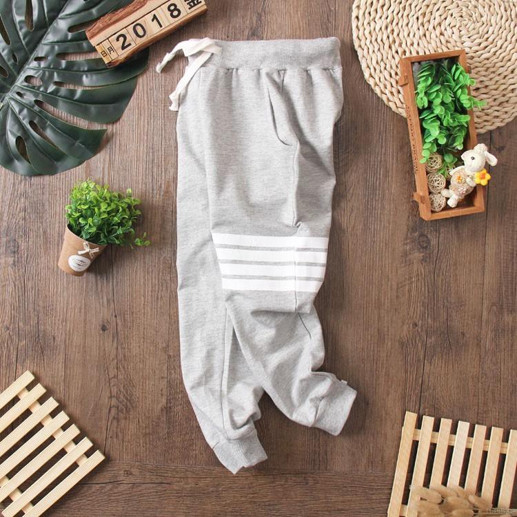Quần Dài Thể Thao Lưng Thun Rút Dây Dành Cho Bé Trai