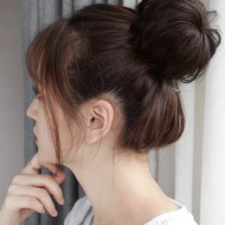Tóc giả búi tỏi cao cấp siêu xinh