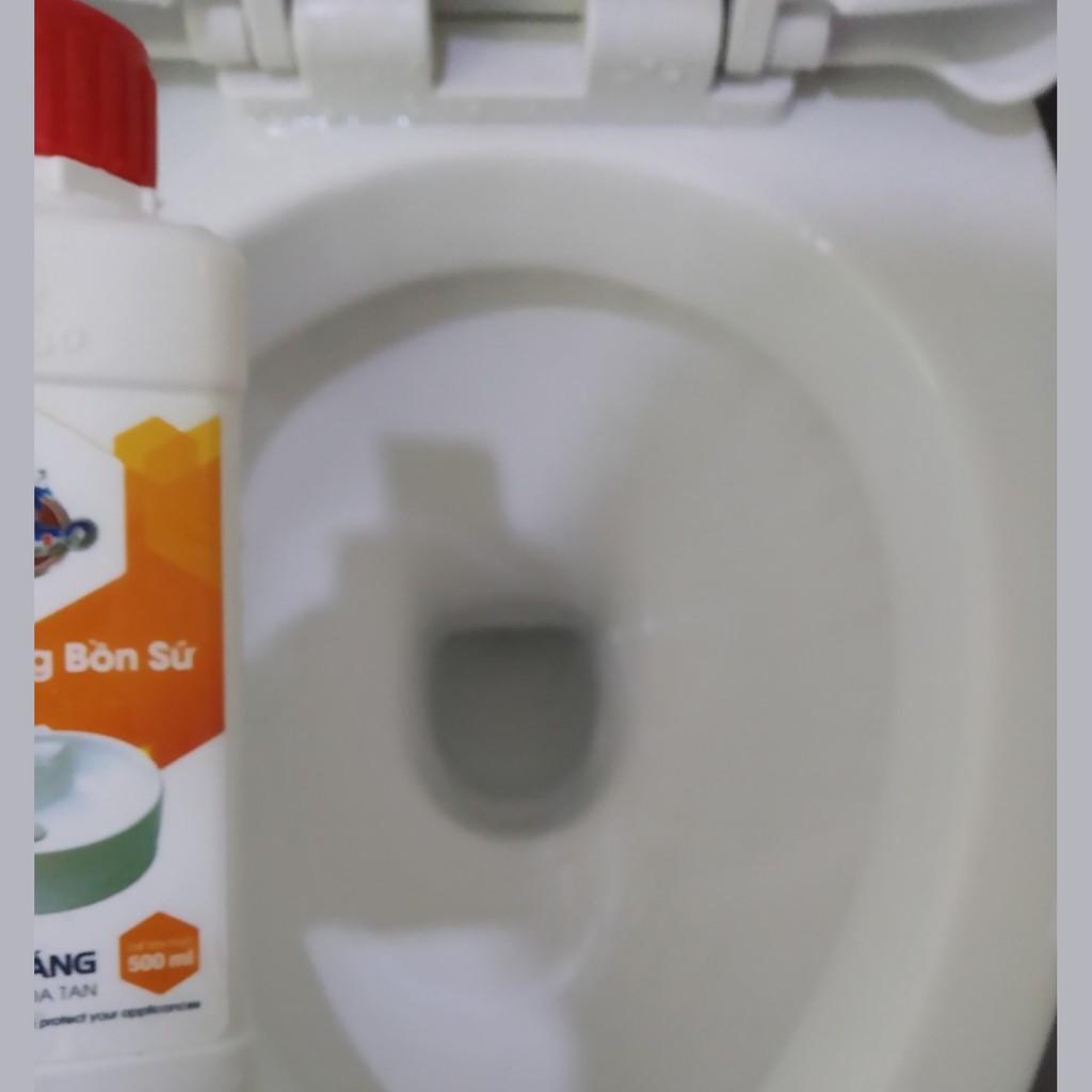 (SABO-S) NƯỚC TẨY TRẮNG BỒN CẦU, BỒN SỨ Ố VÀNG, BÁM CẶN ĐEN, Ố PHÈN