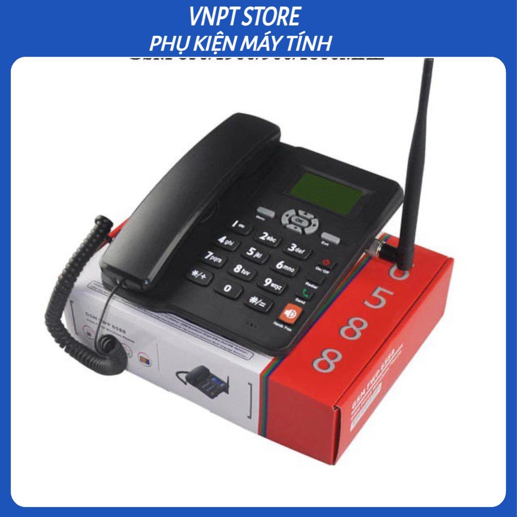 ☎️ Điện Thoại Bàn ETS 6588 Bản 2 Sim Dùng Tiếng Việt Lắp Mọi Loại Sim Di Động, Gphone, HomePhone