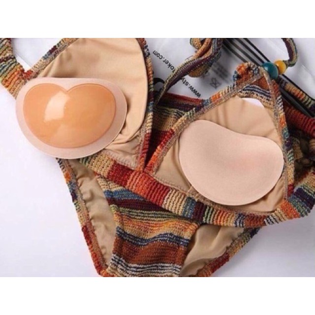 Miếng dán đệm trái tim silicon bên trong đồ lót đa năng siêu nâng ngực