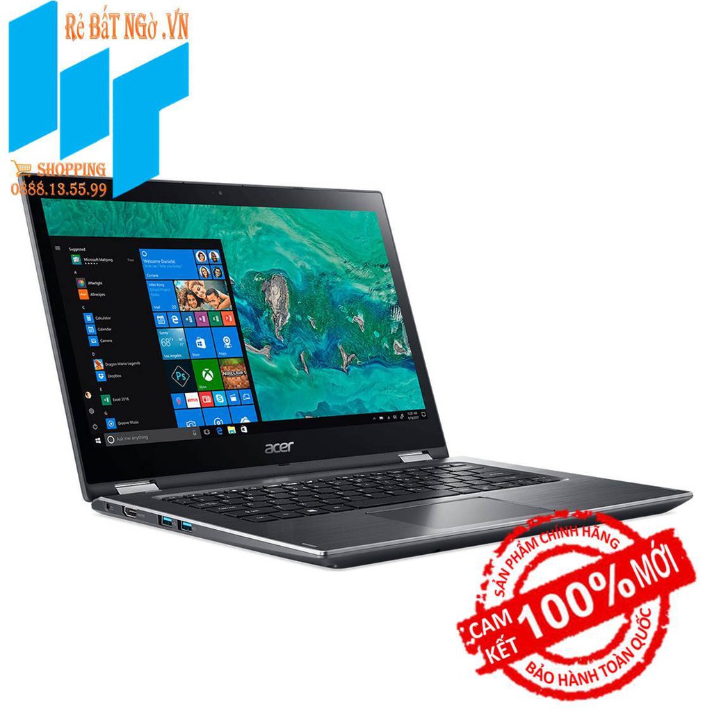 Laptop Acer Spin 3 SP314-51-51LE NX.GZRSV.002 14 inch FHD_i5-8250U_4GB_UHD 620_Win10_1.7 kg | WebRaoVat - webraovat.net.vn