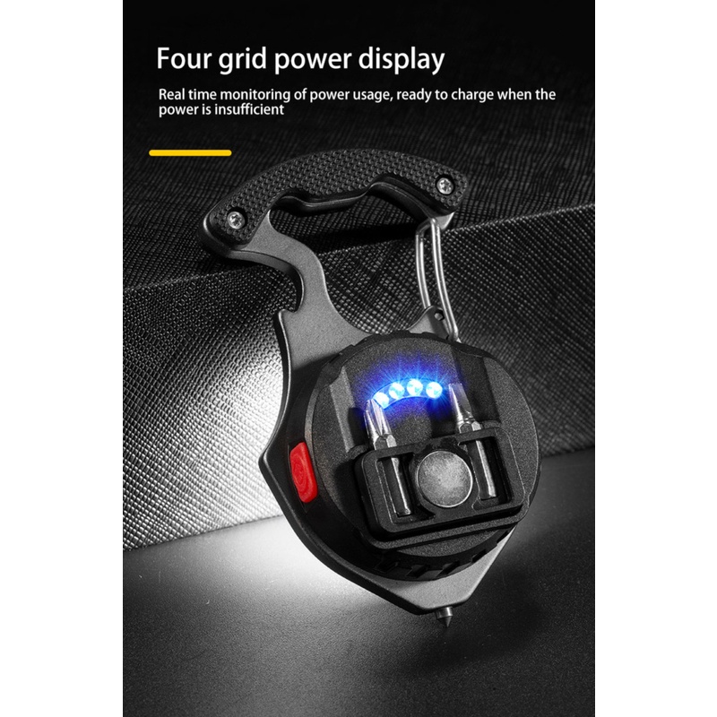 Mini Led Phát Quang Đèn Pin Nhỏ Móc Khóa Bóng Đèn Sáng Đèn Siêu Sáng Đèn Pin Di Động Bu Lông Lái Xe Cắm Trại Dụng Cụ Cửa Sổ Ô Tô phá Búa