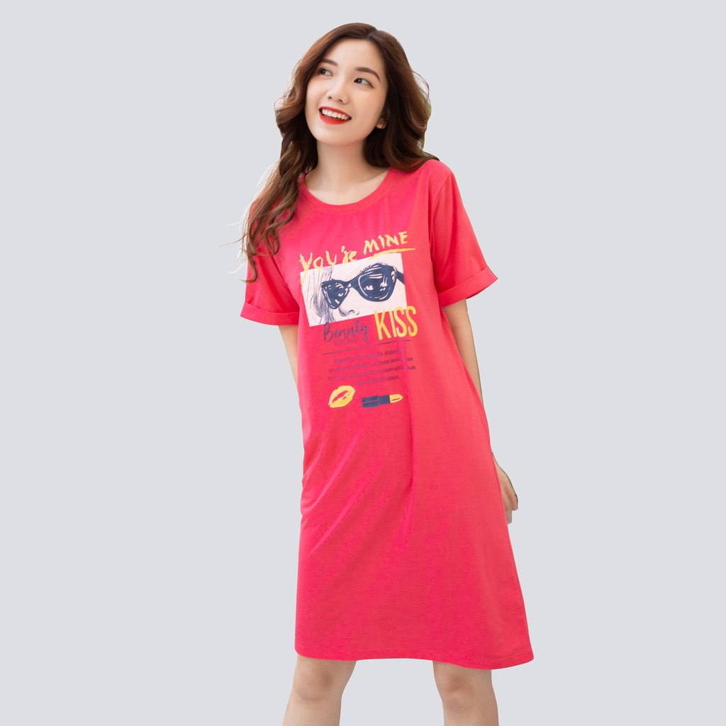 [Mã FABRR5501 giảm 100% đơn 0Đ] Đầm Nữ Suông Tay Ngắn 42-56 kg 100% COTTON MEEJENA - 2279