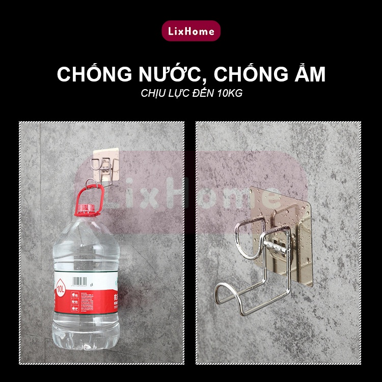 Móc treo chậu dán tường đa năng Inox 304, dùng treo thau chậu nhà tắm, nhà bếp không cần khoan đục LMC1 - LixHome