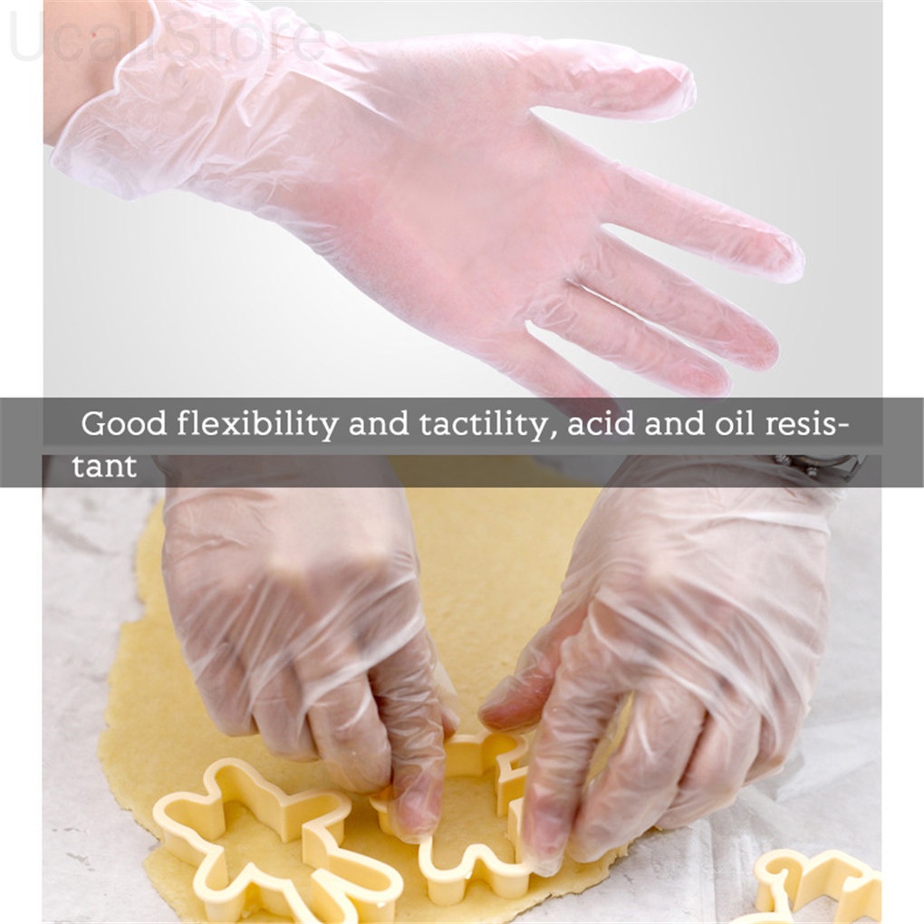 Set 50 Găng Tay Cao Su Latex Chống Trượt Bảo Vệ Tay Khi Rửa Chén / Làm Móng Trong Nhà Tiện Dụng Cho Gia Đìnhosewho1