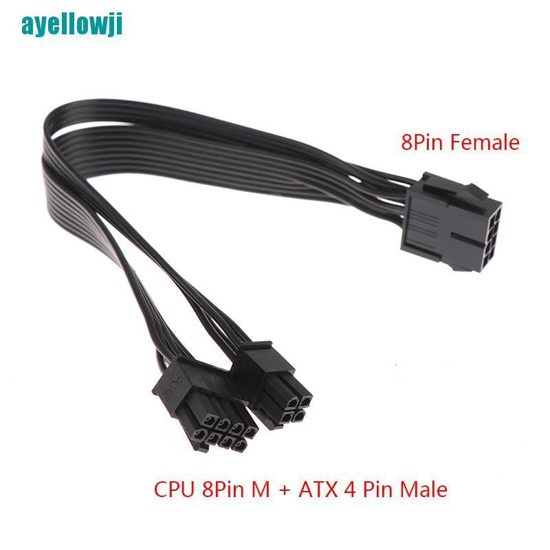 Dây Cáp Chuyển Đổi Cpu 8pin Female Sang Cpu 8pin Atx 4pin Male