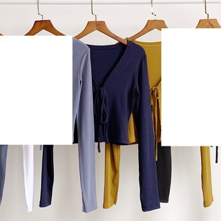 Áo khoác cardigan cột dây gân lụa ( không bao gồm áo 2 dây bên trong )