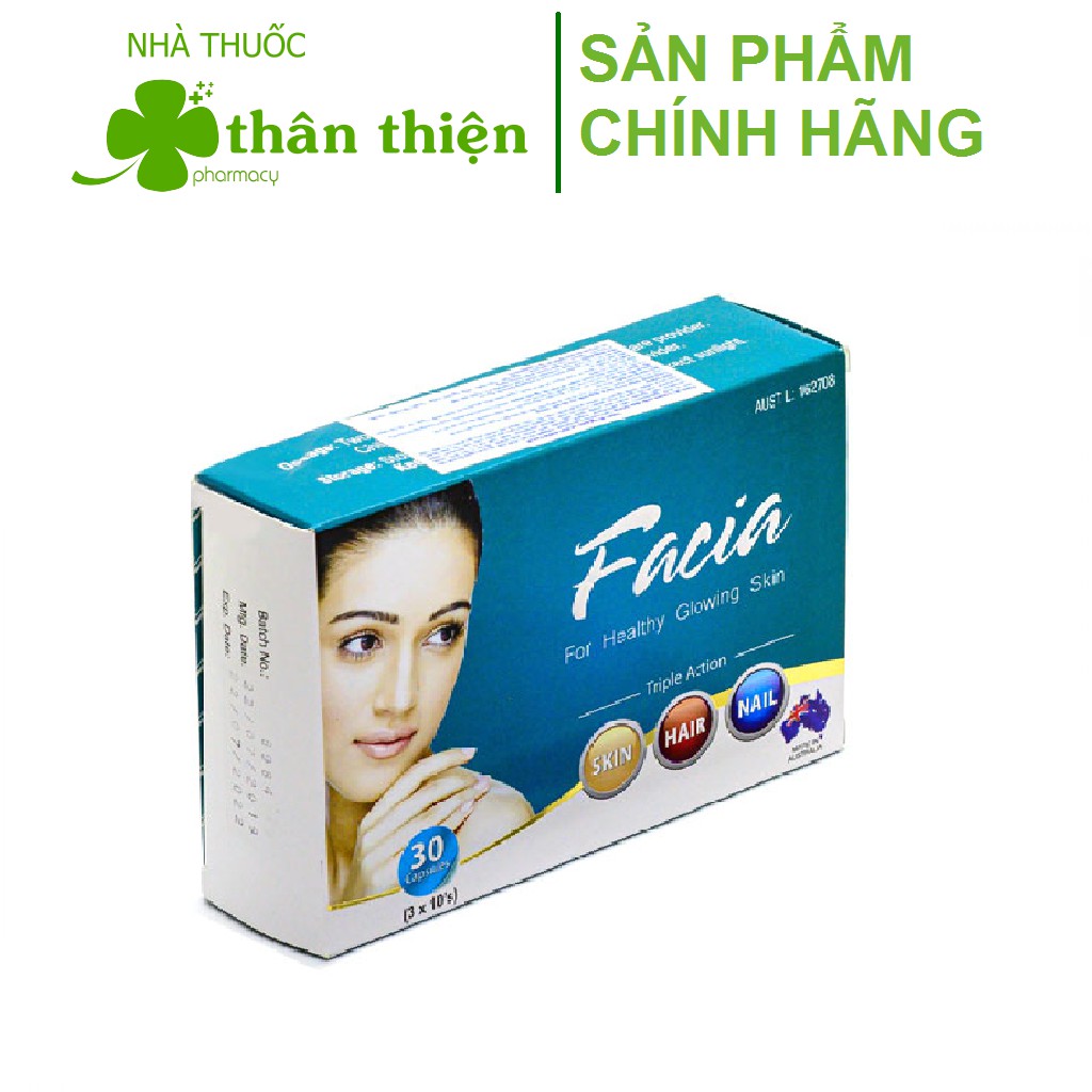 (Mẫu mới) Facia CMPS – Viên uống đẹp da, mờ thâm nám, ngăn ngừa lão hóa, giúp trắng da hiệu quả (30 viên- bao nhôm)