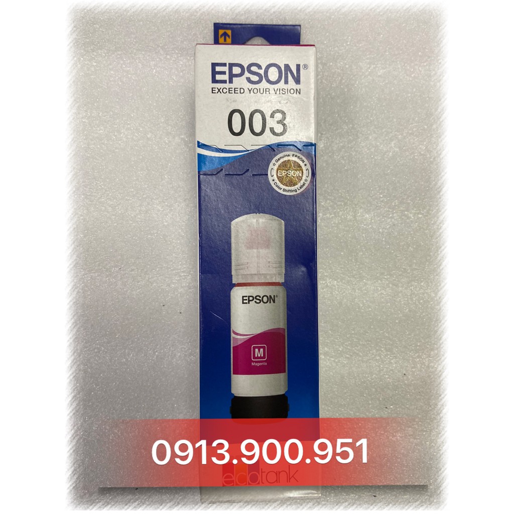 Mực in Epson 003 - hàng chính hãng Epson -  Mực Epson 003 dùng cho máy L1110 / L3110 / L3150 / L1110 / L5190