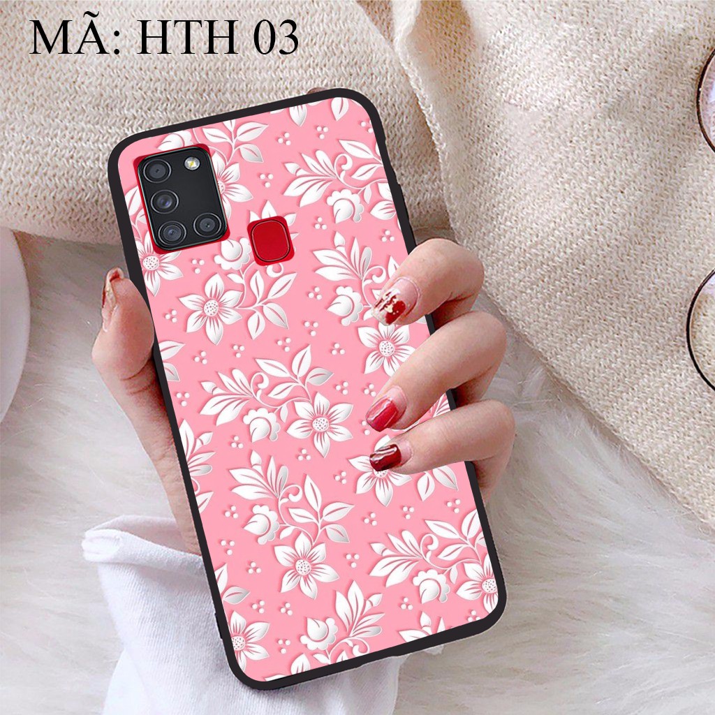 Ốp lưng Samsung Galaxy A21S viền dẻo TPU BST Hoạ Tiết Hoa