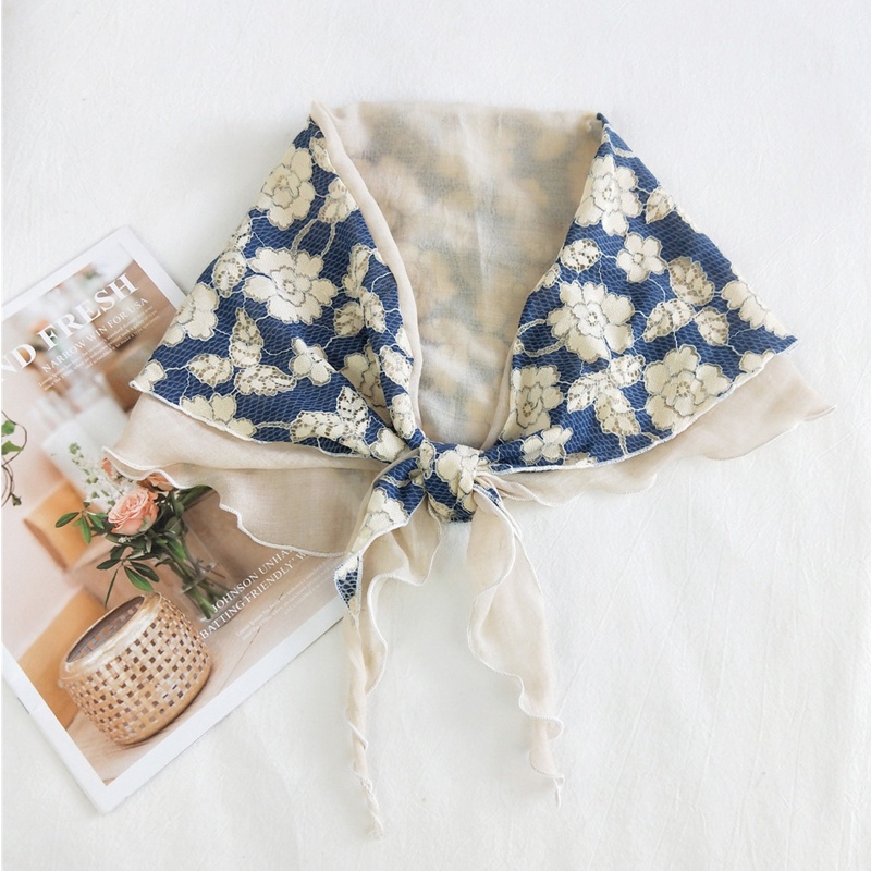 Khăn Choàng Cổ Mềm Đa Năng In Họa Tiết Hoa Dành Cho Nữ Đi Biển