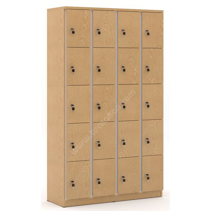 Tủ cá nhân locker gỗ 20 cánh 4 khoang