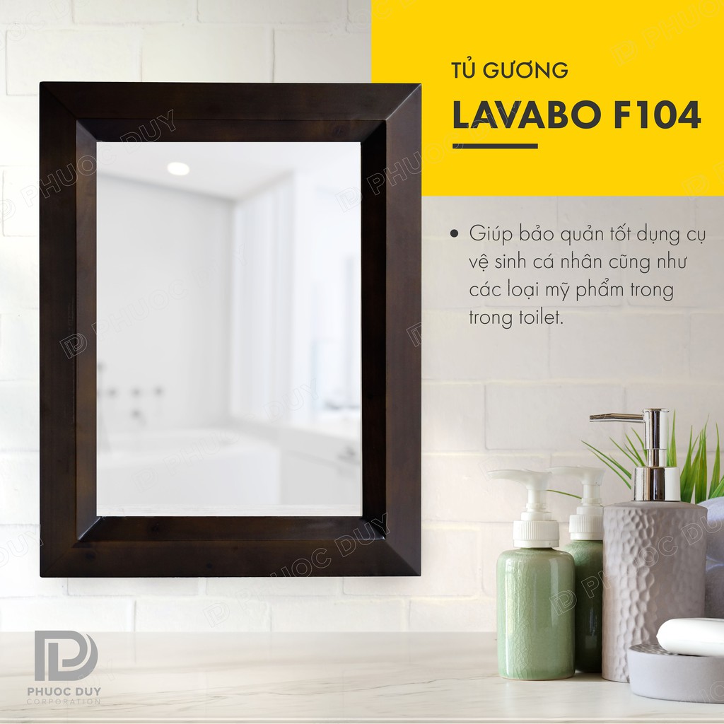 Tủ gương phòng tắm treo tường đa năng - Tủ gương Lavabo F104