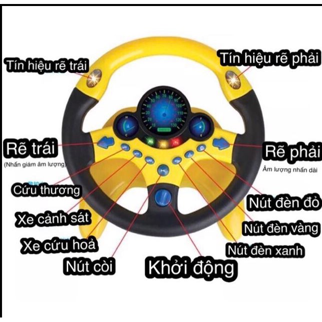 Vô lăng mô phỏng cho bé yêu