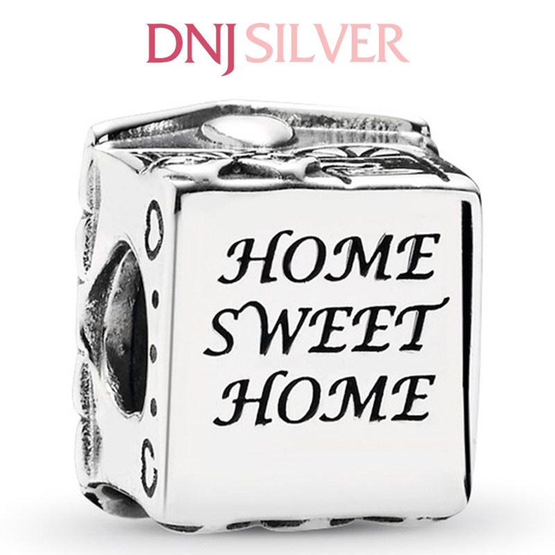 Charm bạc 925 cao cấp, hàng chuẩn bạc - Charm Home sweet home thích hợp để mix vòng tay charm - DN201